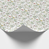 Weidenwilde Blume - zartes Muster Geschenkpapier (Ecke)