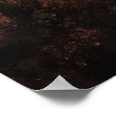 Weidepferd am Foggy Morning Poster (Ecke)