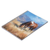 Weidepferd im Mountain Notebook Notizblock (Linke Seite)