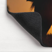 Weidepferd-Silhouette Mousepad (Ecke)