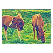 Weidepferde (Vorderseite (Horizontal))