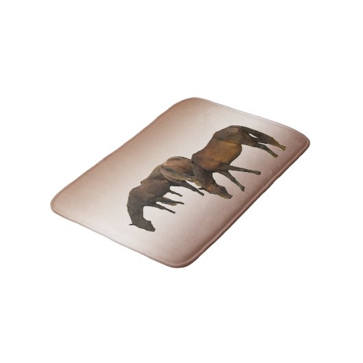 Weidepferde Badematte (Schrägansicht)