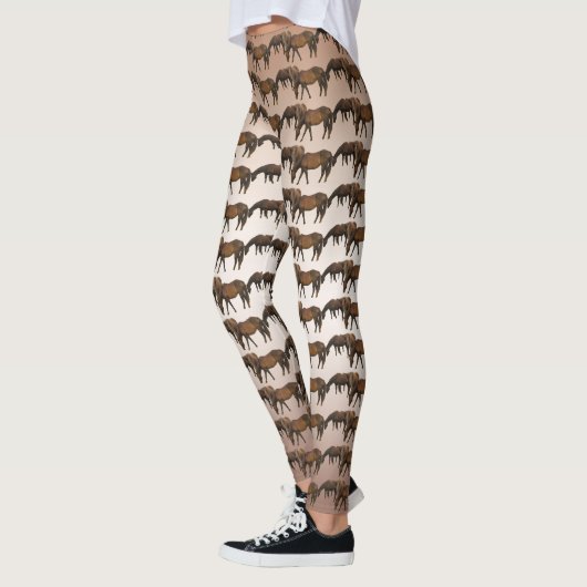 Weidepferde Tiere Leggings (Links)