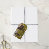 Weidepferde (von Rosa Bonheur) Geschenkanhänger (Mit Garn)