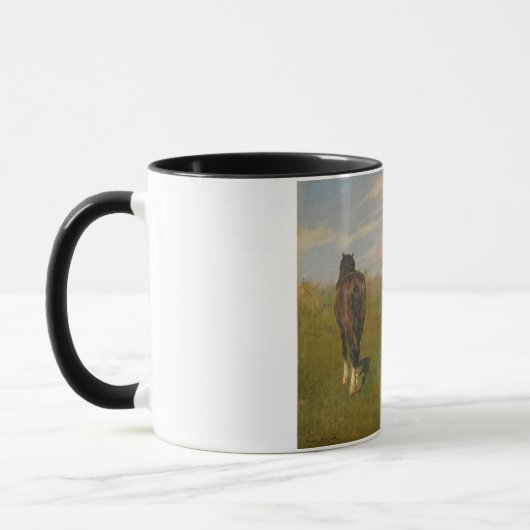 Weidepferde (von Rosa Bonheur) Tasse (Links)