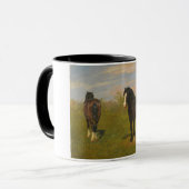 Weidepferde (von Rosa Bonheur) Tasse (Vorderseite Links)