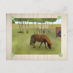 Weidepony Postkarte