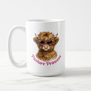 Weideprinzessin Süße Lustige Highland-Kuh Kaffeetasse