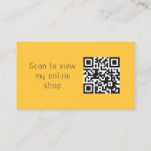 Weideschaf QR Code Knittern Visitenkarten Visitenkarte (Rückseite)