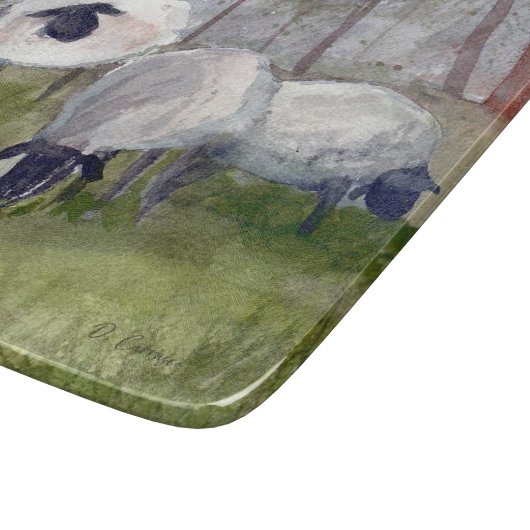 Weideschaf Schneidebrett (Ecke)