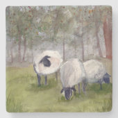 Weideschaf Steinuntersetzer (Vorderseite)