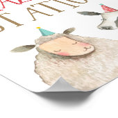 Weidestation Landtiere Barnyard Boy Birthday Poster (Ecke)