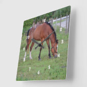 Weidetier Runde Wanduhr (Winkel)