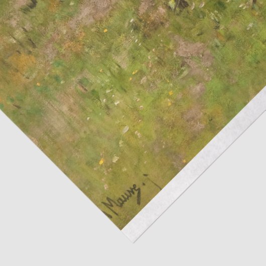 Weidewechsel 1887 von Anton Mauve Seidenpapier (Ausschnitt)