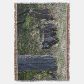 Weidewild Schwarzer Bär Wildlife Foto Decke (Vorderseite Vertikal)