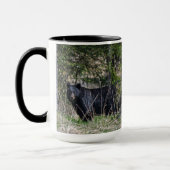 Weidewild Schwarzer Bär Wildlife Foto Tasse (Links)