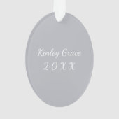 Weidewreath-personalisierte Weihnachtsverzierung Ornament (Rückseite)