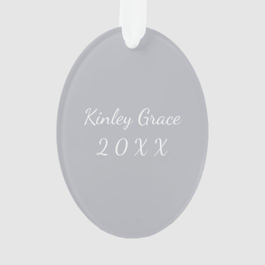 Weidewreath-personalisierte Weihnachtsverzierung Ornament (Rückseite)