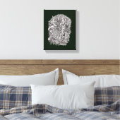 Weidhead von Brian Benson Leinwanddruck (Insitu (Schlafzimmer))