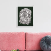Weidhead von Brian Benson Leinwanddruck (Insitu (Wohnzimmer))