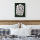 Weidhead von Brian Benson Leinwanddruck (Insitu (Schlafzimmer))