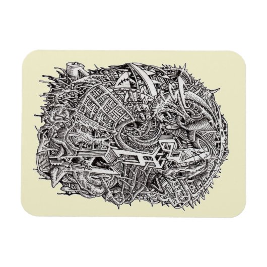 Weidhead von Brian Benson Magnet (Horizontal)