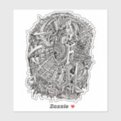 Weidhead von Brian Benson Vinyl Sticker (Blatt)