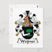 Weidner Familienwappen Postkarte (Vorne/Hinten)