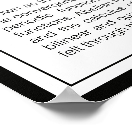 Weierstrass Poster (Ecke)