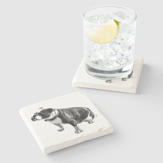 Weight Held in Stillness Steinuntersetzer (Seitenansicht)