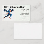 Weight Lifter Personal Trainer Fitness Coach Visitenkarte (Vorne/Hinten)