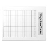 Weight Loss Tracker  Notizblock (Vorderseite)