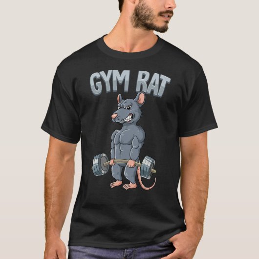 Weight Training Deadlift Gym Rat T-Shirt (Vorderseite)