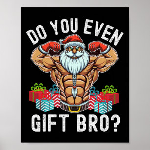 Weightfting Bodybuilding Weihnachten Weihnachten Poster