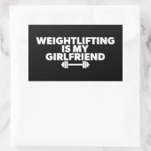 Weightheben ist meine Freundin - Funny Workout Rechteckiger Aufkleber (Tasche)