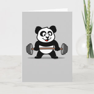 Weightheben Panda Karte
