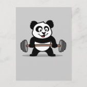 Weightheben Panda Postkarte (Vorderseite)