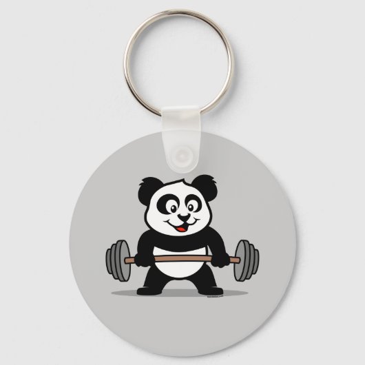 Weightheben Panda Schlüsselanhänger (Vorderseite)
