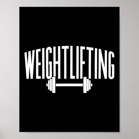 Weightheben von Gym Lift Workout Poster (Vorne)
