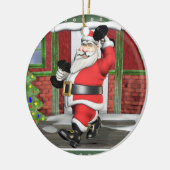 Weighthieben Santa Keramik Ornament (Links)