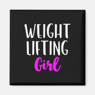 Weighthiebende Girl Women Weightlifter-Bodybuildin Magnet