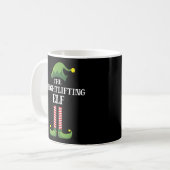 Weightlift Elf Matching Family Group Weihnachten Kaffeetasse (Vorderseite Links)