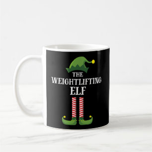Weightlift Elf Matching Family Group Weihnachten Kaffeetasse