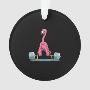 Weightlift Flamingo Deadlift Flamingo Ornament
