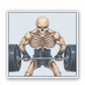 Weightlift Skelett Aufkleber (Vorderseite)