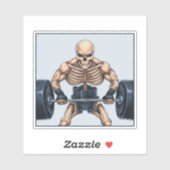 Weightlift Skelett Aufkleber (Blatt)