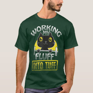 Weightlift Spaß Funny Tuff Kitten Deadlift T-Shirt