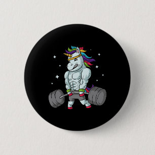 Weightlift Unicorn - Funny Deadlift und Gym Gif Button