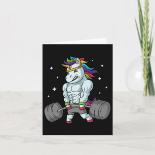 Weightlift Unicorn - Funny Deadlift und Gym Gif Karte