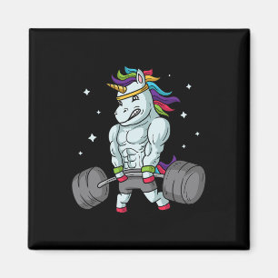 Weightlift Unicorn - Funny Deadlift und Gym Gif Magnet